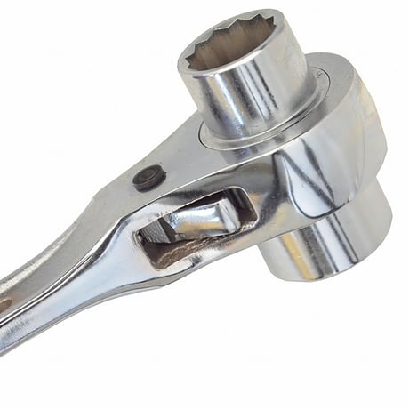 ＴＯＰ　両口ラチェットレンチ　復活　銀総磨キ RM-17X21NSF-SV●ＴＯＰ　両口ラチェットレンチ　復活　銀総磨キ●金井産業【取寄せ商品】