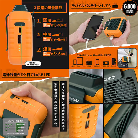 多機能ベルトファン　ＵＳＢ充電式　腰掛けストラップ２ＷＡＹ　服の中に送風 腰掛け扇風機●空調服ファン●ベルトファン●腰掛け扇風機●ミニ扇風機●首かけ扇風機●空調服扇風機【取寄せ商品】