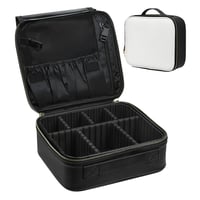 メイクボックス　大容量　鏡付き　化粧ポーチ　コスメ収納　ホワイト Colulu0127●orivance【取寄せ商品】