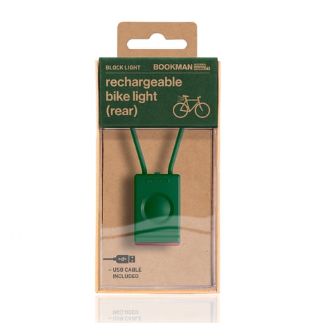 Ｂｌｏｃｋ　Ｌｉｇｈｔ　Ｒｅａｒ　自転車用ライトリア　Ｇｒｅｅｎ 447●Ｂｌｏｃｋ　Ｌｉｇｈｔ　Ｒｅａｒ　自転車用ライトリア　Ｇｒｅｅｎ●BOOKMAN【取寄せ商品】