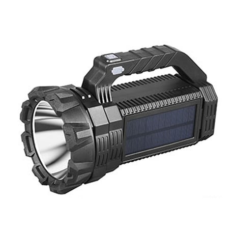 ｿｰﾗｰ充電式懐中電灯W5191 ハンディライト 防災用品 停電 非常時 太陽光  アウトドア 充電 コードレス