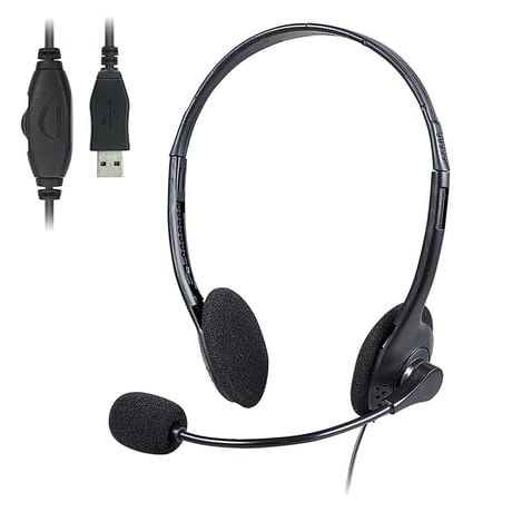 ヘッドセット（ＵＳＢタイプ）　ケーブル1.8m 51374●ヘッドセット（ＵＳＢタイプ）　ケーブル1.8m●アーテック 51374【取寄せ商品】