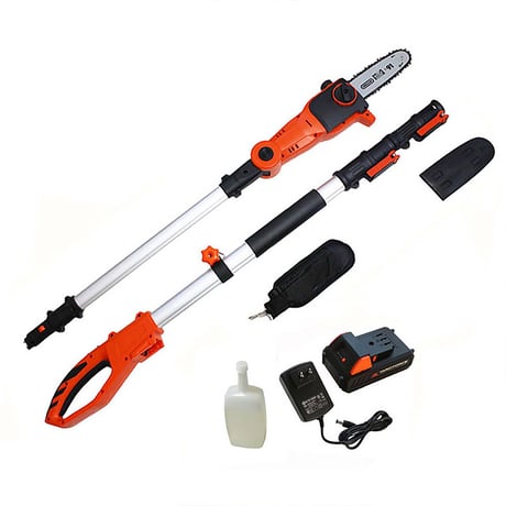 ＹＡＲＤＦＯＲＣＥ　２４Ｖコードレス高枝電動チェーンソー　家庭用　軽量パワフル YARDFORCE●電動コードレス●木伐採●園芸●ガーデニング●充電コードレス【取寄せ商品】