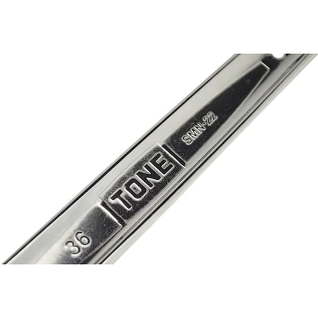 ＴＯＮＥ　シノ付めがねレンチ　銀総磨き　ＳＭＮ－２２（３６） SMN-22(36)●ＴＯＮＥ　シノ付めがねレンチ　銀総磨き　ＳＭＮ－２２（３６）●金井産業【取寄せ商品】