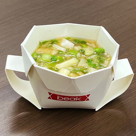 災害備蓄用 折り紙食器beak （ビーク）カップ  5枚封筒入り×20セット 6300069168●奥村印刷【取寄せ商品】