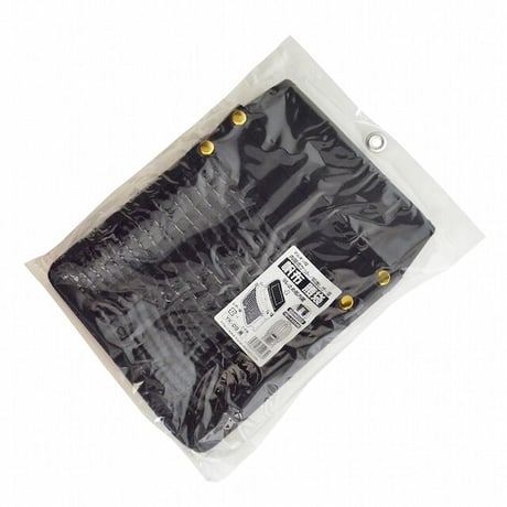 腰袋　内側ポケット付帆布／黒鰐柄 YK-09 黒●金井産業【取寄せ商品】