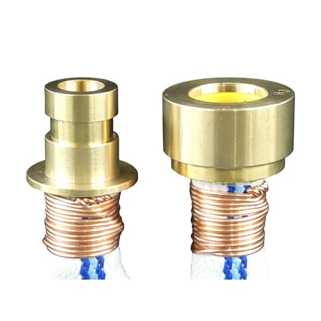 ライトブルーホース（散水用ホース）１．３ＭＰａ　２０Ａ×２０ｍ　黄銅製町野式金具 206227●ライトブルーホース（散水用ホース）１．３ＭＰａ　２０Ａ×２０ｍ　黄銅製町野式金具【取寄せ商品】