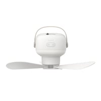 吊り下げ扇風機(三脚付き) ﾊﾞｯﾃﾘｰ式 7200mah ﾎﾜｲﾄ XY-78 吊り下げファン LED アウトドアファン USB充電式 大容量バッテリー 三脚付き リモコン付き ポータブル扇風機