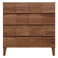 モデルノ 幅78 4段チェスト 家具 収納 ウォールナット 6300074300●丸田木工【取寄せ商品】