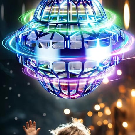ﾌﾗｲｽﾋﾟﾅｰﾎﾞｰﾙ10min 飛行ボール ブーメラン ボール おもちゃ 子供 大人 科学 学習  教育 プレゼント ギフト 室内遊び 屋外遊び LEDライト 光る 安全 丈夫