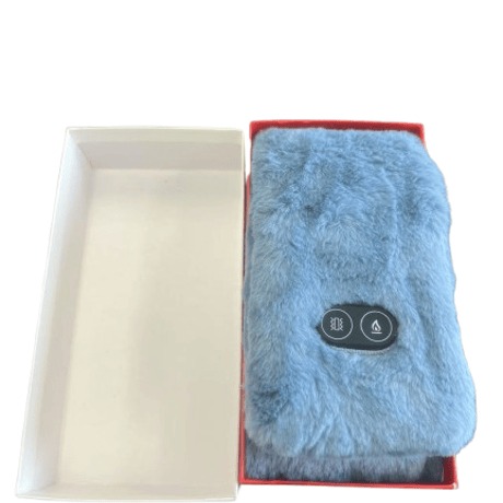電熱マフラー ネックウォーマー Heating Massage Scarf(ﾊﾞｯﾃﾘｰ無) 紺 ネックウォーマー 加熱 マフラー ヒーター USB 電熱 かわいい