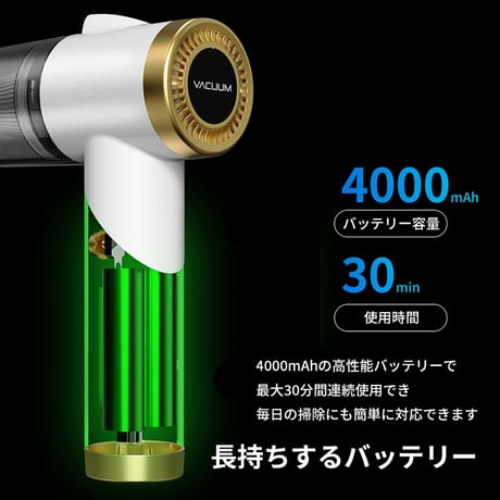 折り畳み式掃除機Compact Vacuum Cleaner(Q8) ハンディクリーナー 折り畳み式 コードレス 充電式 軽量 コンパクト 車用 掃除機 折りたたみ