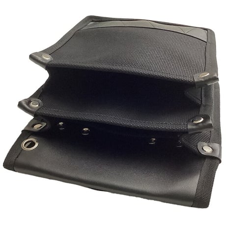 無印　帆布腰袋　内ポケット付　黒 黒●金井産業【取寄せ商品】