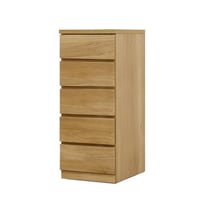 フィット 幅40 5段 チェスト 奥行55cm 家具 収納 オーク 6300074259●丸田木工【取寄せ商品】