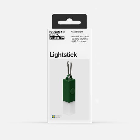 Ｌｉｇｈｔｓｔｉｃｋ　充電式防水ＬＥＤランプ　ＵＳＢ－Ｃ＆Ｐａｐｅｒ　ｐａｃｋａｇｉｎｇ（ＦＳＣ）　Ｇｒｅｅｎ 583●BOOKMAN【取寄せ商品】