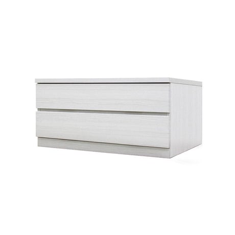 フィット 幅80 2段 チェスト 奥行55cm 家具 収納 ホワイト 6300074179●丸田木工【取寄せ商品】
