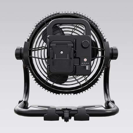 マキタバッテリー対応　ポータブル扇風機ＬＥＤライト付き　マッチングファンＶ１８ YC-B12F●グッドグッズ【取寄せ商品】