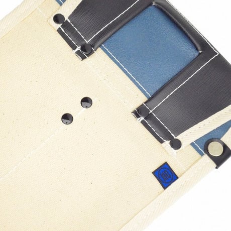 腰袋　内側ポケット付帆布／白虎柄 YK-22 白●金井産業【取寄せ商品】