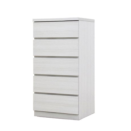 フィット 幅50 5段 チェスト 奥行44cm 家具 収納 ホワイト 6300074245●丸田木工【取寄せ商品】