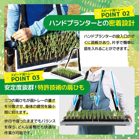 KSFARM　ハンドプランター大・スピード苗トレーセット KS-LSET●平城商事【取寄せ商品】