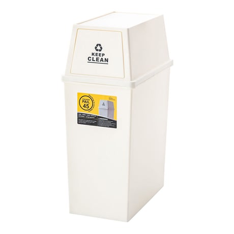 スタッキングペール４５Ｌ　スリム　ホワイト　ＬＦＳ－７６１ＷＨ 東谷株式会社