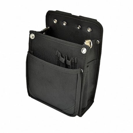 内側ポケット付ナイロン腰袋　Ｂ　黒 B 黒●金井産業【取寄せ商品】