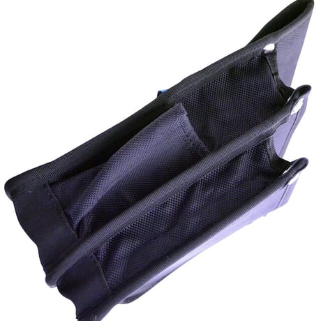 内側ポケット付ナイロン腰袋　Ａ　黒 A 黒●金井産業【取寄せ商品】