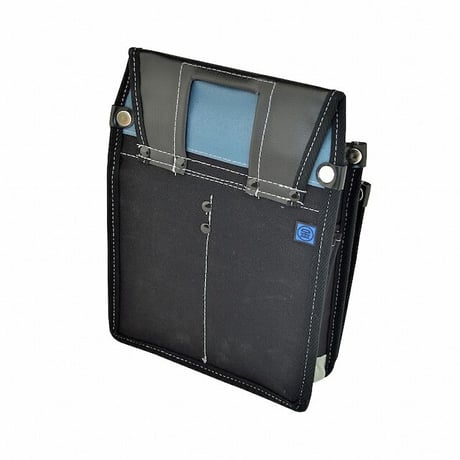 腰袋　内側ポケット付帆布／白蛇柄 YK-10 黒●金井産業【取寄せ商品】