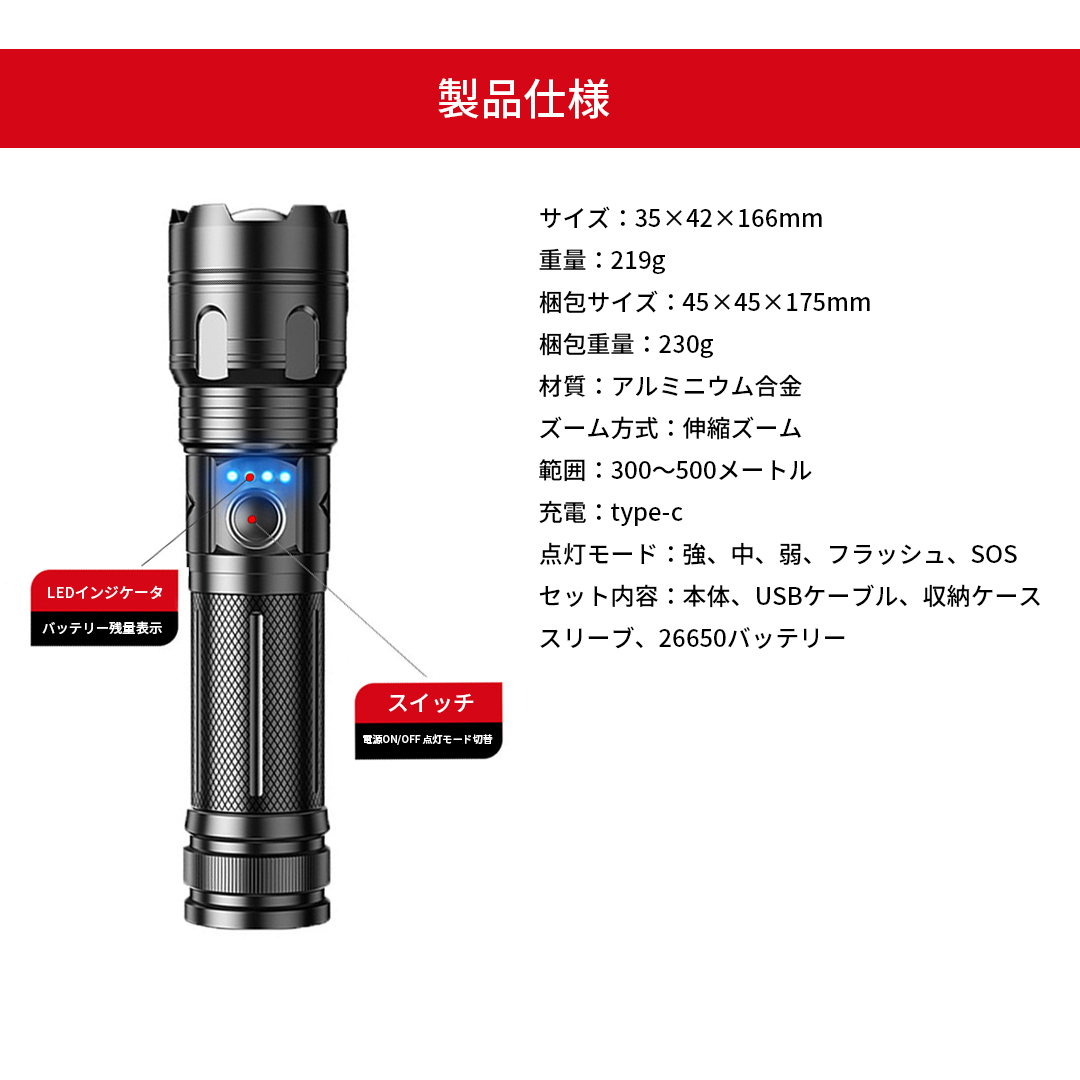OLIGHT 懐中電灯 高輝度LED ホルスター　充電ケーブル付き Amazon | HoldMyGear ホルスター Olight Seeker 4 3 2 Pro対応