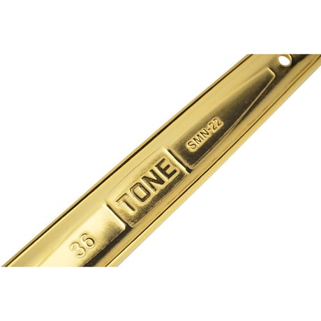 ＴＯＮＥ　シノ付めがねレンチ　金総磨き　ＳＭＮ－２２（３６） SMN-22(36)●ＴＯＮＥ　シノ付めがねレンチ　金総磨き　ＳＭＮ－２２（３６）●金井産業【取寄せ商品】