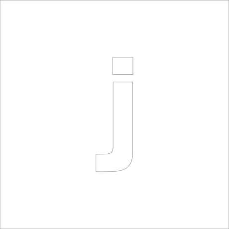 吹付けプレート　ステンシル　アルファベット小文字ｊ　マグネット ●吹付けプレート　ステンシル　アルファベット小文字ｊ　マグネット●グリーンクロス 【取寄せ商品】