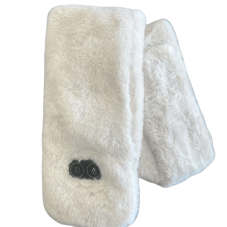 電熱マフラー ネックウォーマー Heating Massage Scarf(ﾊﾞｯﾃﾘｰ無) ﾍﾞｰｼﾞｭ ネックウォーマー 加熱 マフラー ヒーター USB 電熱 かわいい