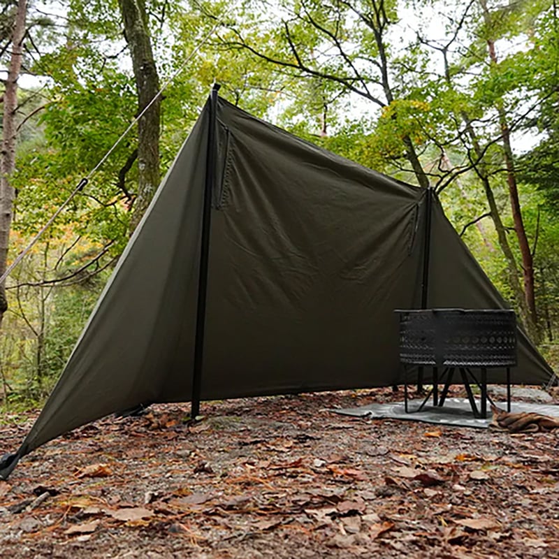 FUTURE FOX 陣幕 高さ120cm 風除け ロープ不要 オリーブ 6300073369