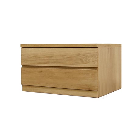 フィット 幅70 2段 チェスト 奥行55cm 家具 収納 オーク 6300074178●丸田木工【取寄せ商品】