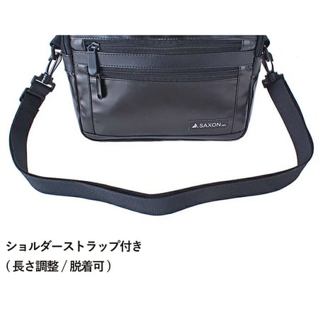 ＳＡＸＯＮ　２ｗａｙ　ショルダーバッグ　５２２２　ブラック 5222●ＳＡＸＯＮ　２ｗａｙ　ショルダーバッグ　５２２２　ブラック●スワン 5222【取寄せ商品】