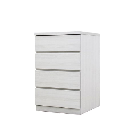 フィット 幅50 4段 チェスト 奥行55cm 家具 収納 ホワイト 6300074230●丸田木工【取寄せ商品】