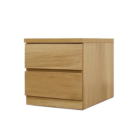 フィット 幅40 2段 チェスト 奥行55cm 家具 収納 オーク 6300074169●丸田木工【取寄せ商品】