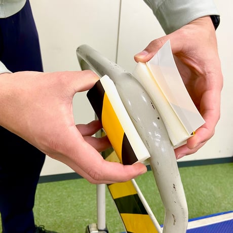 台車用緩衝材　おててまもるくん　20t　トラ柄10個セット 6300065108●長岡産業【取寄せ商品】