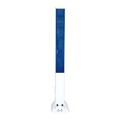 ソフトデリネーター　ホワイト　両面：青青 ●保安道路企画【取寄せ商品】
