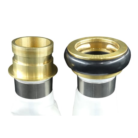 ライトブルーホース（散水用ホース）１．３ＭＰａ　７５Ａ×２０ｍ　黄銅製町野式金具 206218●ライトブルーホース（散水用ホース）１．３ＭＰａ　７５Ａ×２０ｍ　黄銅製町野式金具【取寄せ商品】