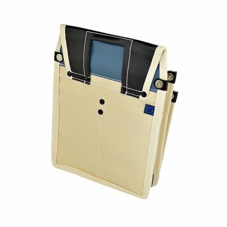 腰袋　内側ポケット付帆布／白虎柄 YK-22 白●金井産業【取寄せ商品】