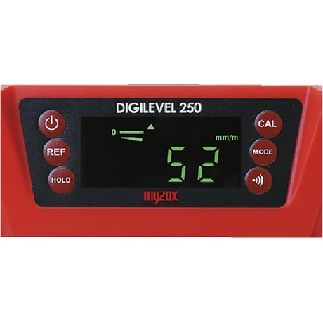 デジレベル２５０　勾配計　水平器　254×27×59mm DGL-250(222370)●デジレベル２５０　勾配計　水平器　254×27×59mm●マイゾック【取寄せ商品】