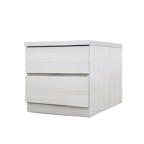 フィット 幅40 2段 チェスト 奥行55cm 家具 収納 ホワイト 6300074167●丸田木工【取寄せ商品】