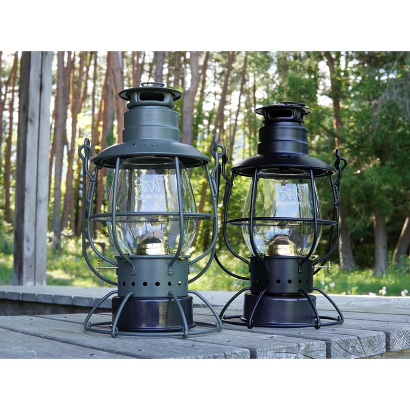FUTURE FOX オイルランタン キャンプ ?Railroad? ブラック