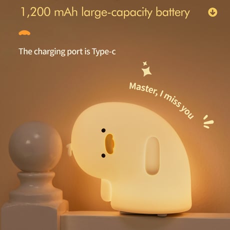 【購入特典付き！】ｱﾋﾙ Night Light BOW アヒル ナイトライト 間接照明 おしゃれ  ベッドサイドランプ ナイトランプ テーブルランプ 可愛い 照明器具 子供部屋 寝室 リビング