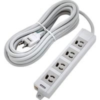 オレンジブック トラスコ中山 ＴＲＵＳＣＯ　電源タップ　３Ｐ抜け止め４個口　１０Ｍ　アース／マグネット付 TOT3N-410