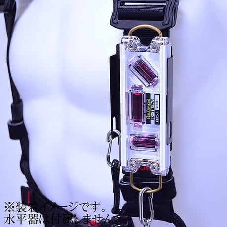 ハーネス用　水平器ホルダー　マットブラック GK-07●金井産業 GK-07●ハーネス用　水平器ホルダー　マットブラック●金井産業【取寄せ商品】