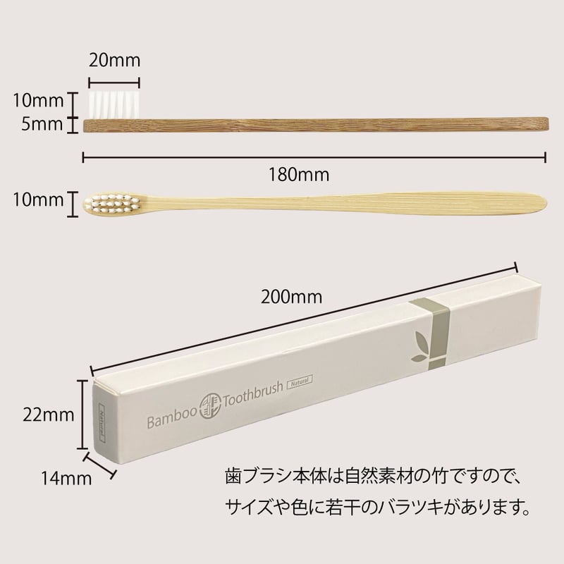 A151・152 竹歯ブラシ・平型(100〜200本セット) | 手から手