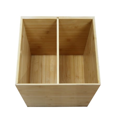 AB011【代引不可・佐川急便】竹製 蓋つきDUSTBOX(リサイクル)ナチュラル