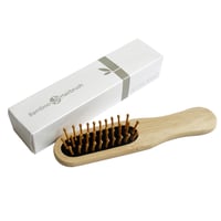 ヘアブラシ 【mini】 A182【ミニ便】竹ヘアブラシ・黒10本〜20本セット | 手から手